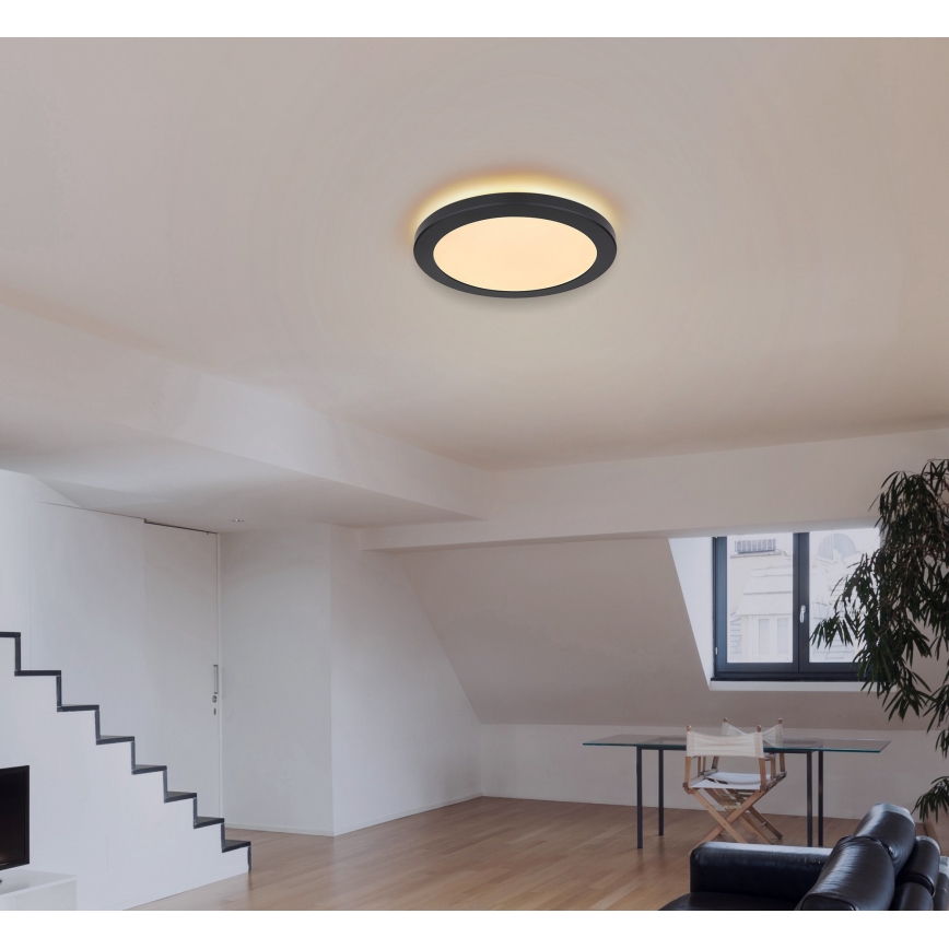 Globo - LED-Deckenleuchte LED/24W/230V 3000/4000/6500K schwarz