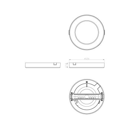 Globo - LED-Deckenleuchte LED/6W/230V 3000/4000/6500K weiß