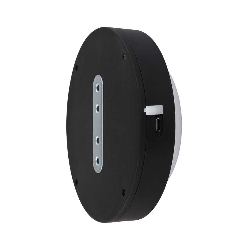 Globo - Aufladbare LED-Touch-Wandleuchte LED/1,2W/3,7V d 15 cm 1800 mAh schwarz