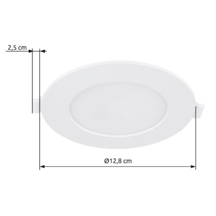 Globo - LED-Einbauleuchte LED/6W/230V 4000K d 12,8 cm