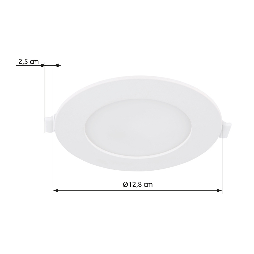 Globo - LED-Einbauleuchte LED/6W/230V 4000K d 12,8 cm
