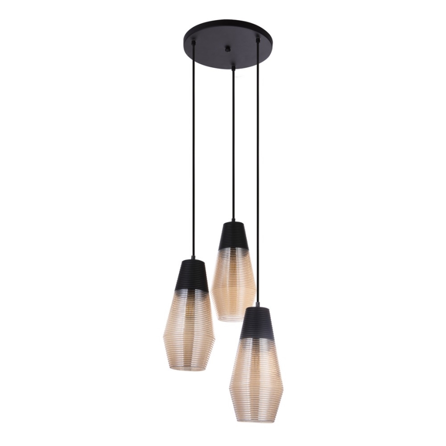 Globo 15043-3 - Hängeleuchte WAYNE 3xE27/60W/230V