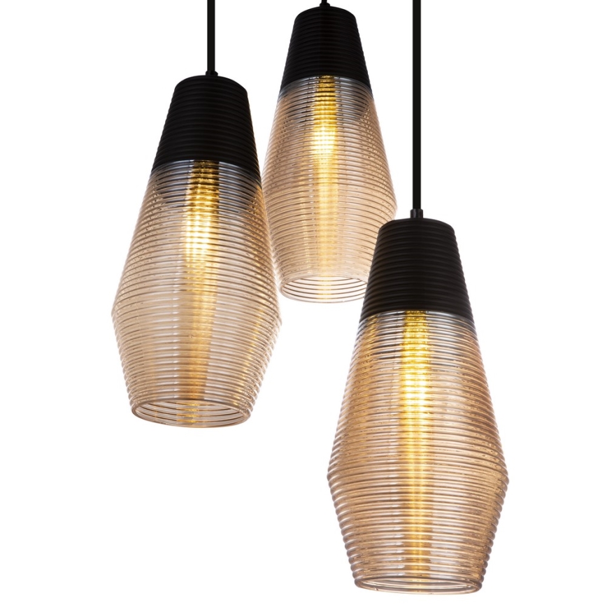 Globo 15043-3 - Hängeleuchte WAYNE 3xE27/60W/230V