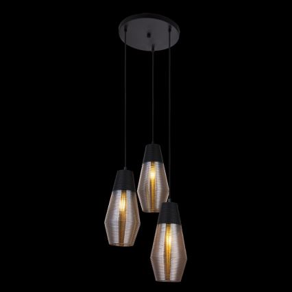 Globo 15043-3 - Hängeleuchte WAYNE 3xE27/60W/230V