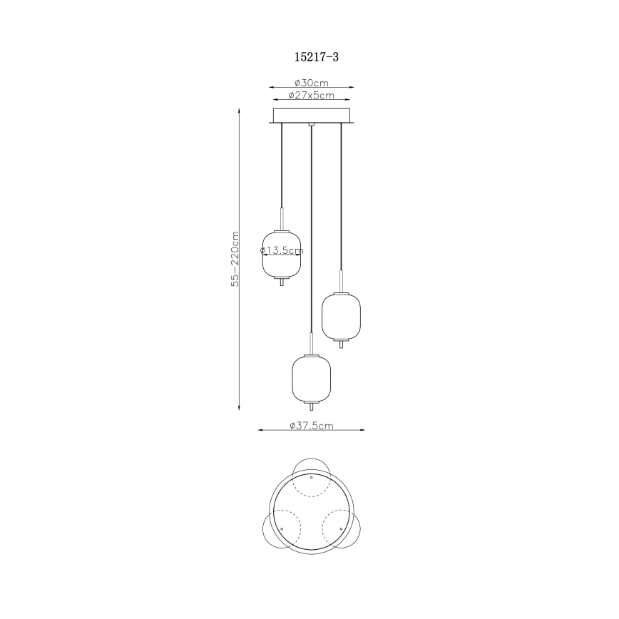 Globo - LED-Hängeleuchte LED/20W/230V
