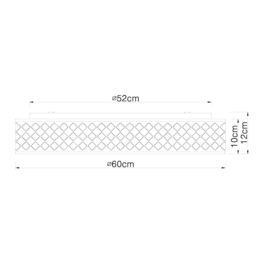 Globo - Dimmbare LED Deckenleuchte LED/60W/230V + Fernbedienung
