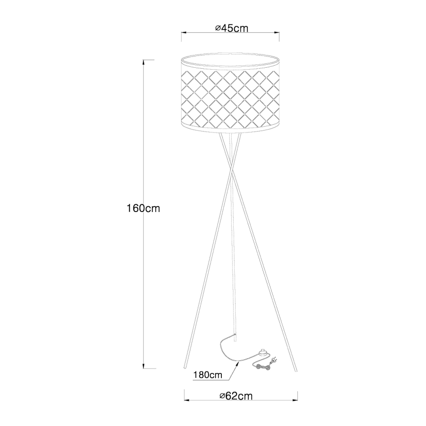 Globo - Stehlampe 1xE27/60W/230V
