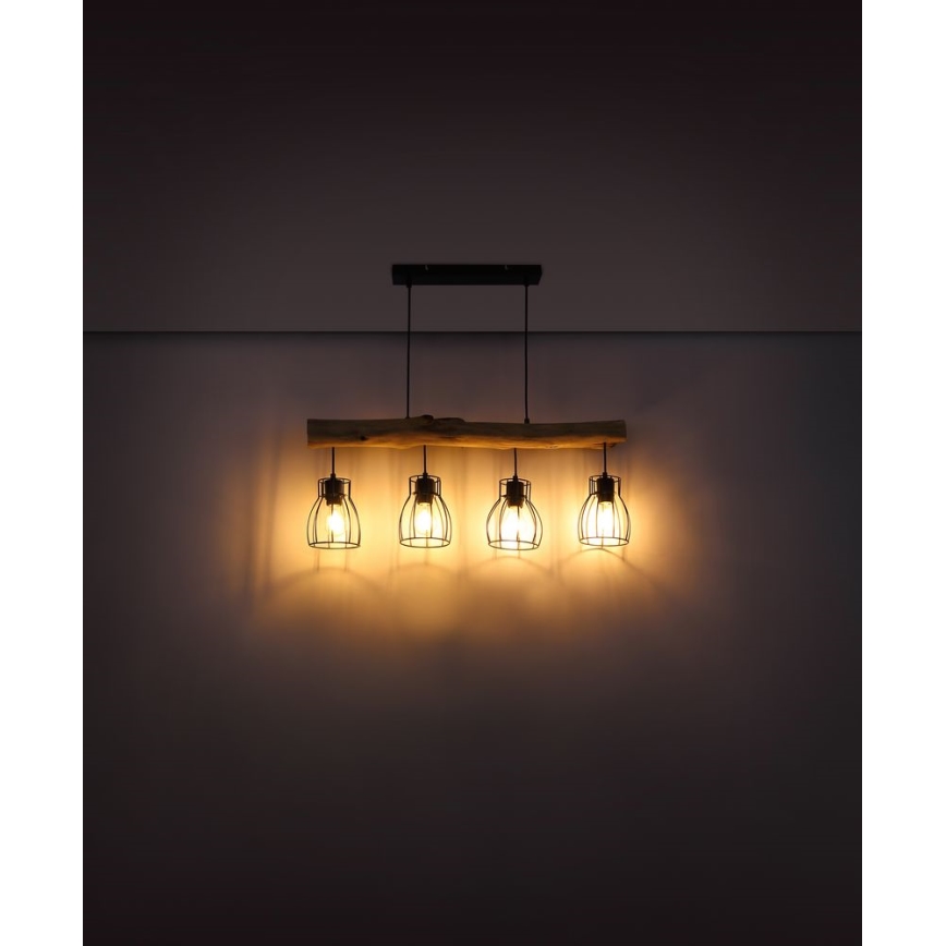 Globo - Hängeleuchte an Schnur 4xE27/40W/230V