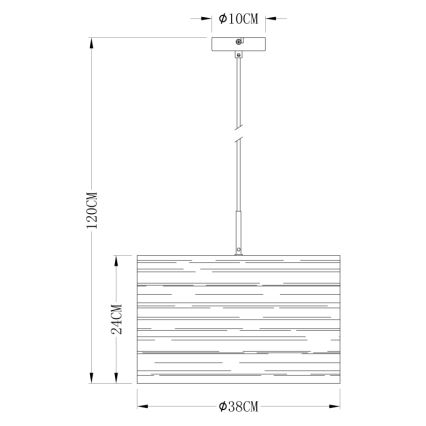Globo 15341 - Hängeleuchte BARCA 1xE27/40W/230V