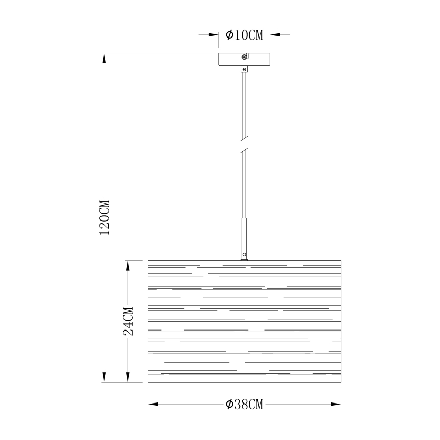 Globo 15341 - Hängeleuchte BARCA 1xE27/40W/230V