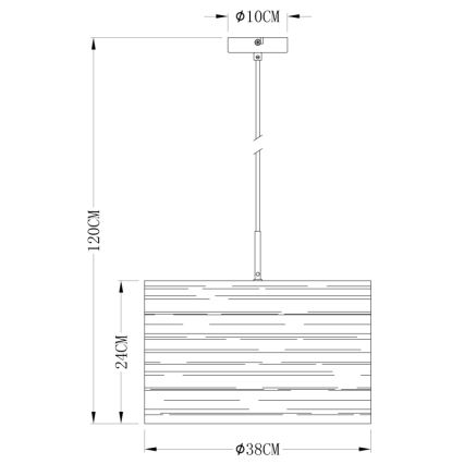 Globo 15342 - Hängeleuchte TUNNO 1xE27/40W/230V