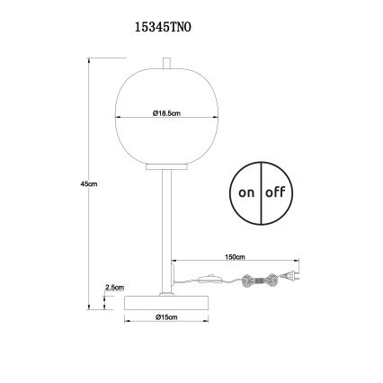 Globo - Tischleuchte 1xE14/40W/230V matt Chrom