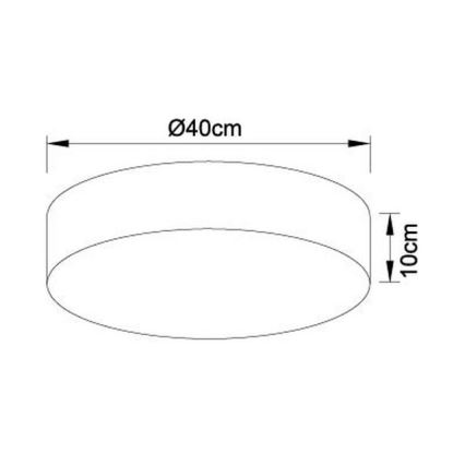 Globo - LED Dimmbare Deckenleuchte LED/24W/230V + FB