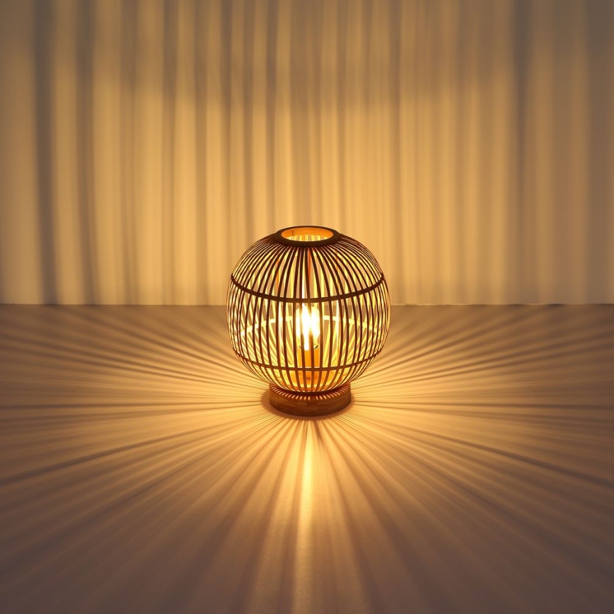 Globo - Tischlampe 1xE27/60W230V Bambus