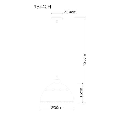Globo - Leuchte an Schnur 1xE27/60W/230V