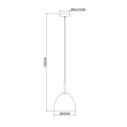 Globo - Hängeleuchte 1xE27/60W/230V