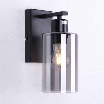 Globo - Wandleuchte 1xE27/60W/230V schwarz