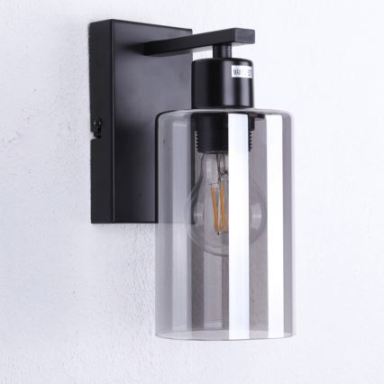 Globo - Wandleuchte 1xE27/60W/230V schwarz