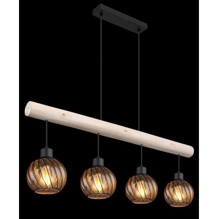 Globo - Hängeleuchte an Schnur 4xE27/15W/230V