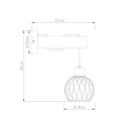 Globo - Wandlampe 1xE27/15W/230V