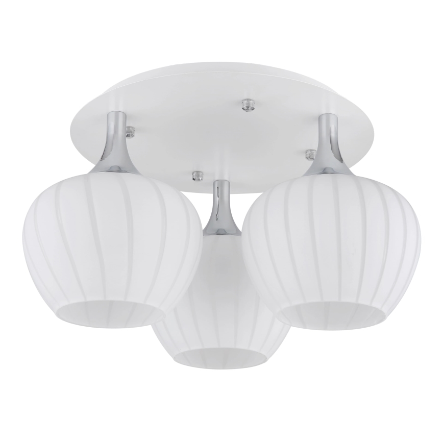 Globo - Anbauleuchte 3xE27/40W/230V weiß