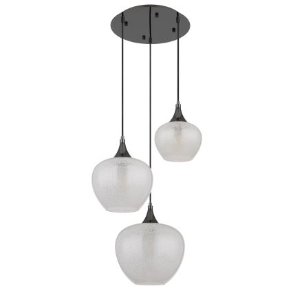 Globo - Hängeleuchte 3xE27/40W/230V weiß/anthrazit