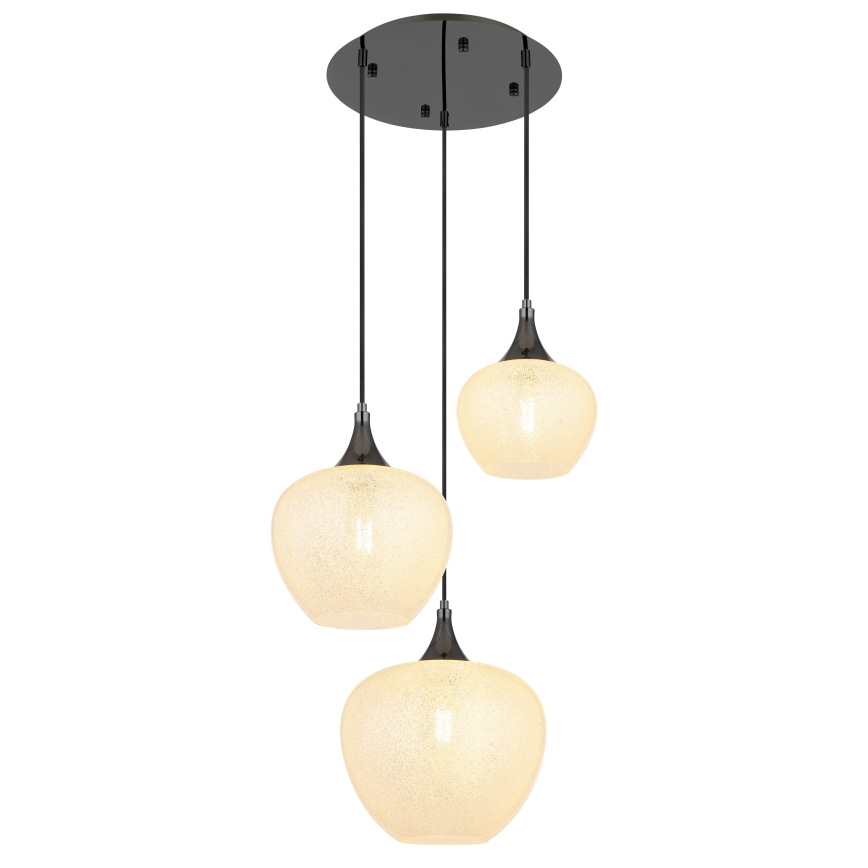 Globo - Hängeleuchte 3xE27/40W/230V weiß/anthrazit
