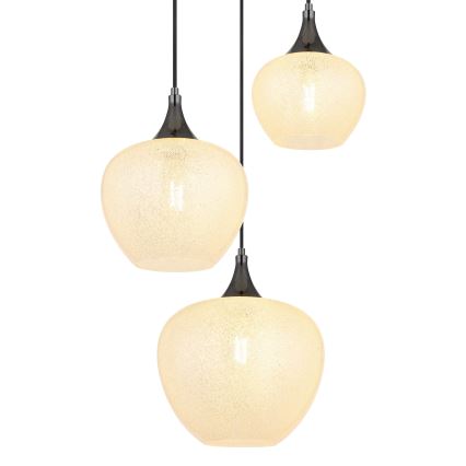 Globo - Hängeleuchte 3xE27/40W/230V weiß/anthrazit