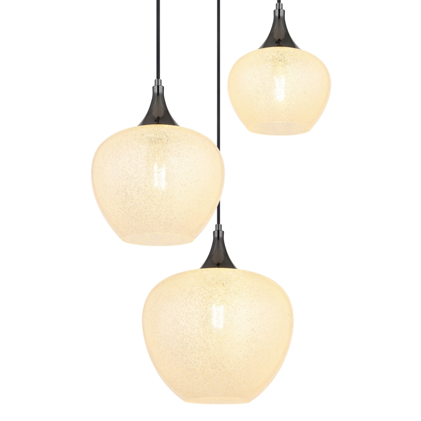 Globo - Hängeleuchte 3xE27/40W/230V weiß/anthrazit