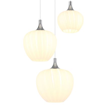 Globo - Hängeleuchte 3xE27/40W/230V weiß