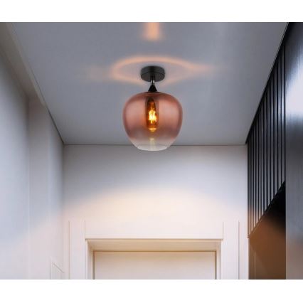 Globo - Deckenleuchte 1xE27/40W/230V kupfern