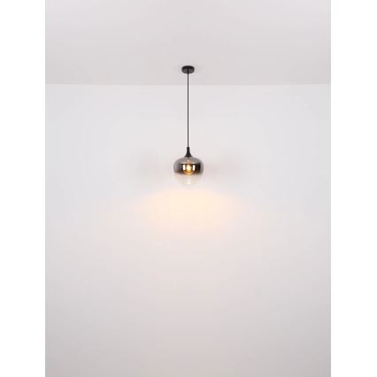 Globo - Hängeleuchte 1xE27/40W/230V d 24 cm schwarz
