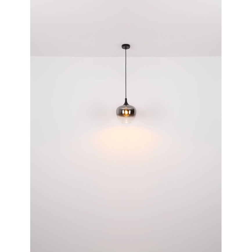 Globo - Hängeleuchte 1xE27/40W/230V d 24 cm schwarz