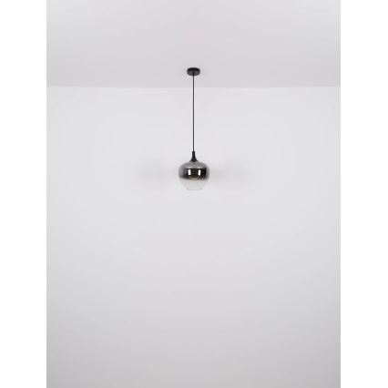 Globo - Hängeleuchte 1xE27/40W/230V d 24 cm schwarz