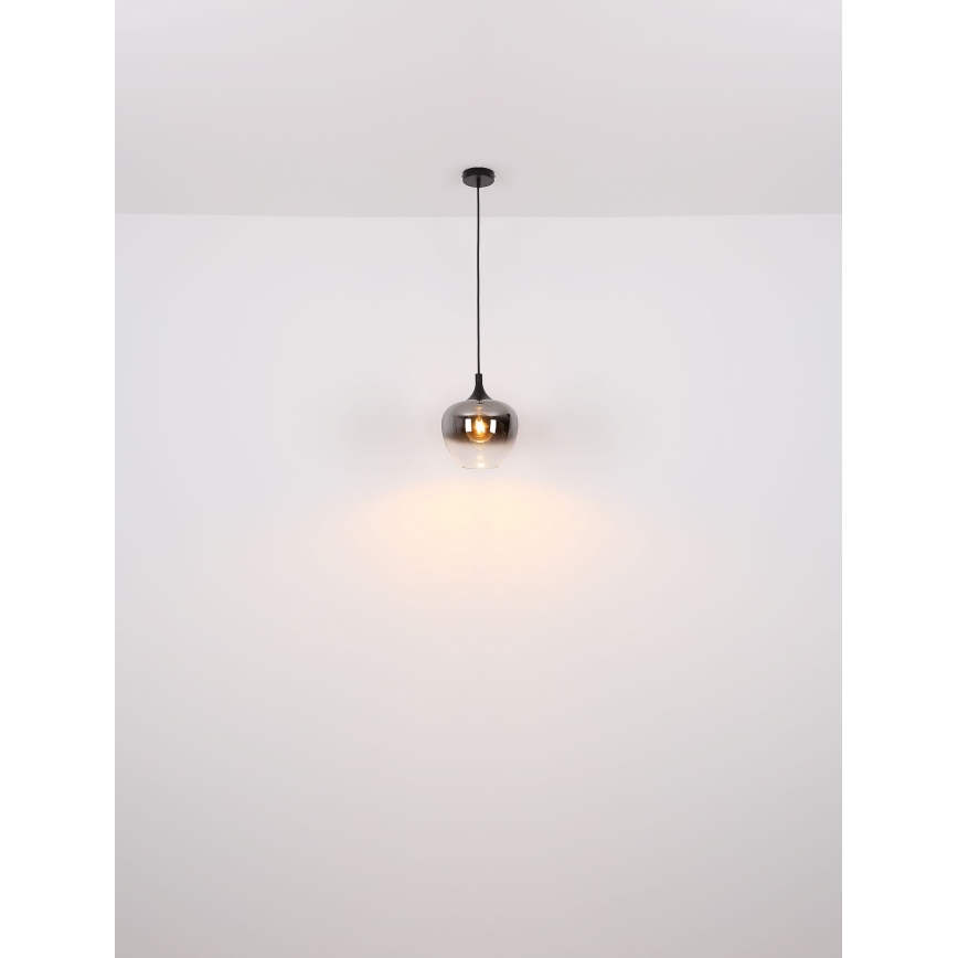 Globo - Hängeleuchte 1xE27/60W/230V d 29 cm schwarz