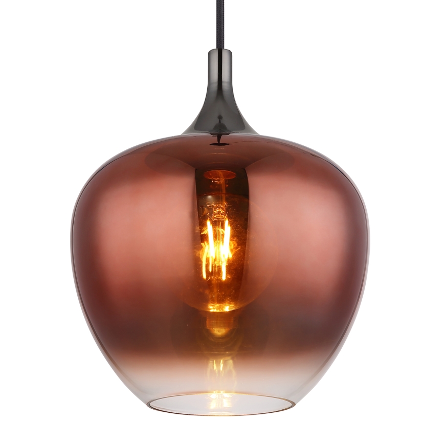 Globo - Hängeleuchte 1xE27/60W/230V d 24 cm kupfern