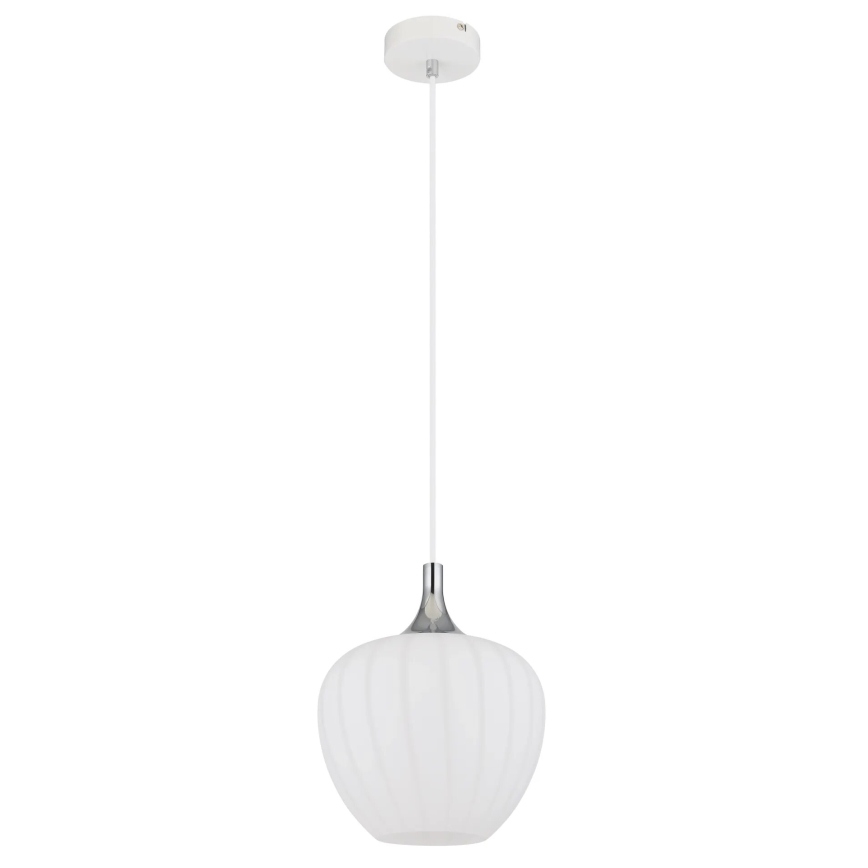 Globo - Hängeleuchte 1xE27/60W/230V d 24 cm weiß