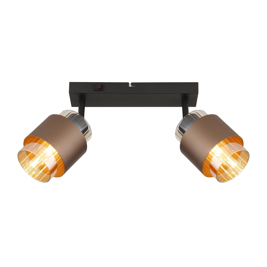 Globo - Deckenspot 2xE27/40W/230V schwarz/bronze
