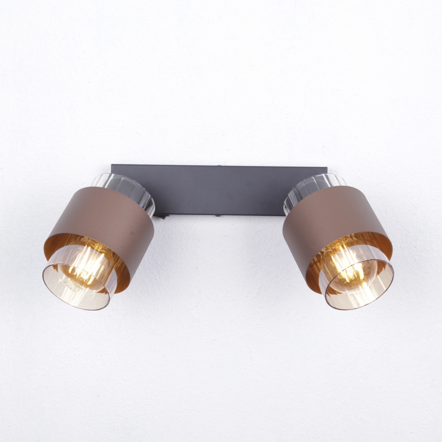 Globo - Deckenspot 2xE27/40W/230V schwarz/bronze