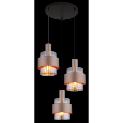 Globo - Hängeleuchte mit Kabelaufhängung 3xE27/60W/230V
