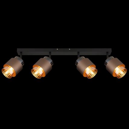 Globo - Deckenstrahler 4xE27/40W/230V schwarz/bronze