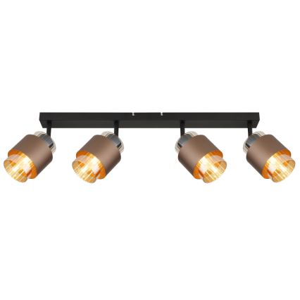 Globo - Deckenstrahler 4xE27/40W/230V schwarz/bronze
