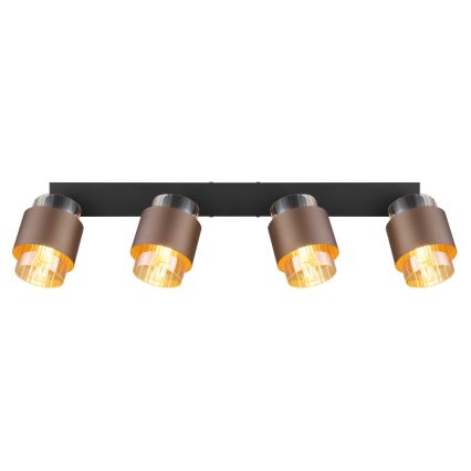 Globo - Deckenstrahler 4xE27/40W/230V schwarz/bronze