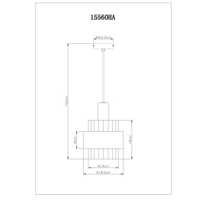 Globo - Pendelleuchte an Kabel 1xE27/60W/230V