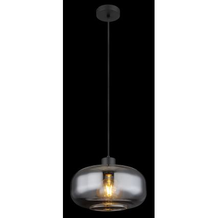 Globo - Hängeleuchte 1xE27/40W/230V d 28 cm grau