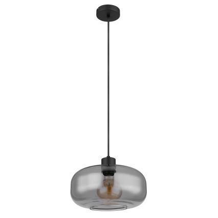 Globo - Hängeleuchte 1xE27/40W/230V d 28 cm grau