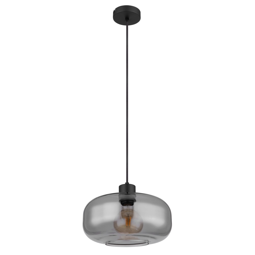 Globo - Hängeleuchte 1xE27/40W/230V d 28 cm grau