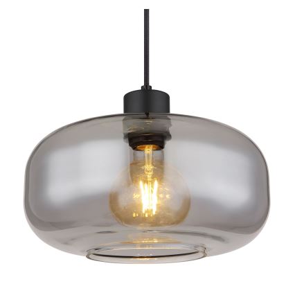 Globo - Hängeleuchte 1xE27/40W/230V d 28 cm grau