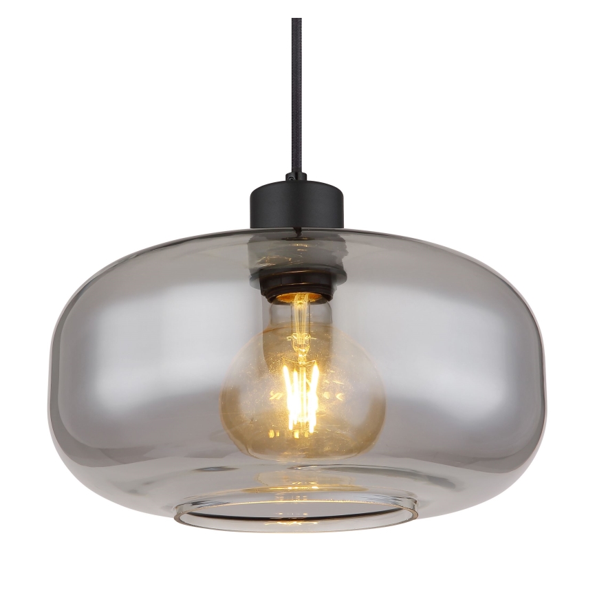 Globo - Hängeleuchte 1xE27/40W/230V d 28 cm grau
