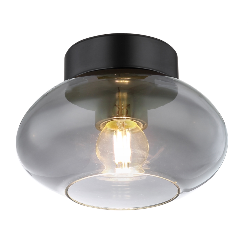 Globo - Deckenleuchte 1xE27ILLU/40W/230V schwarz